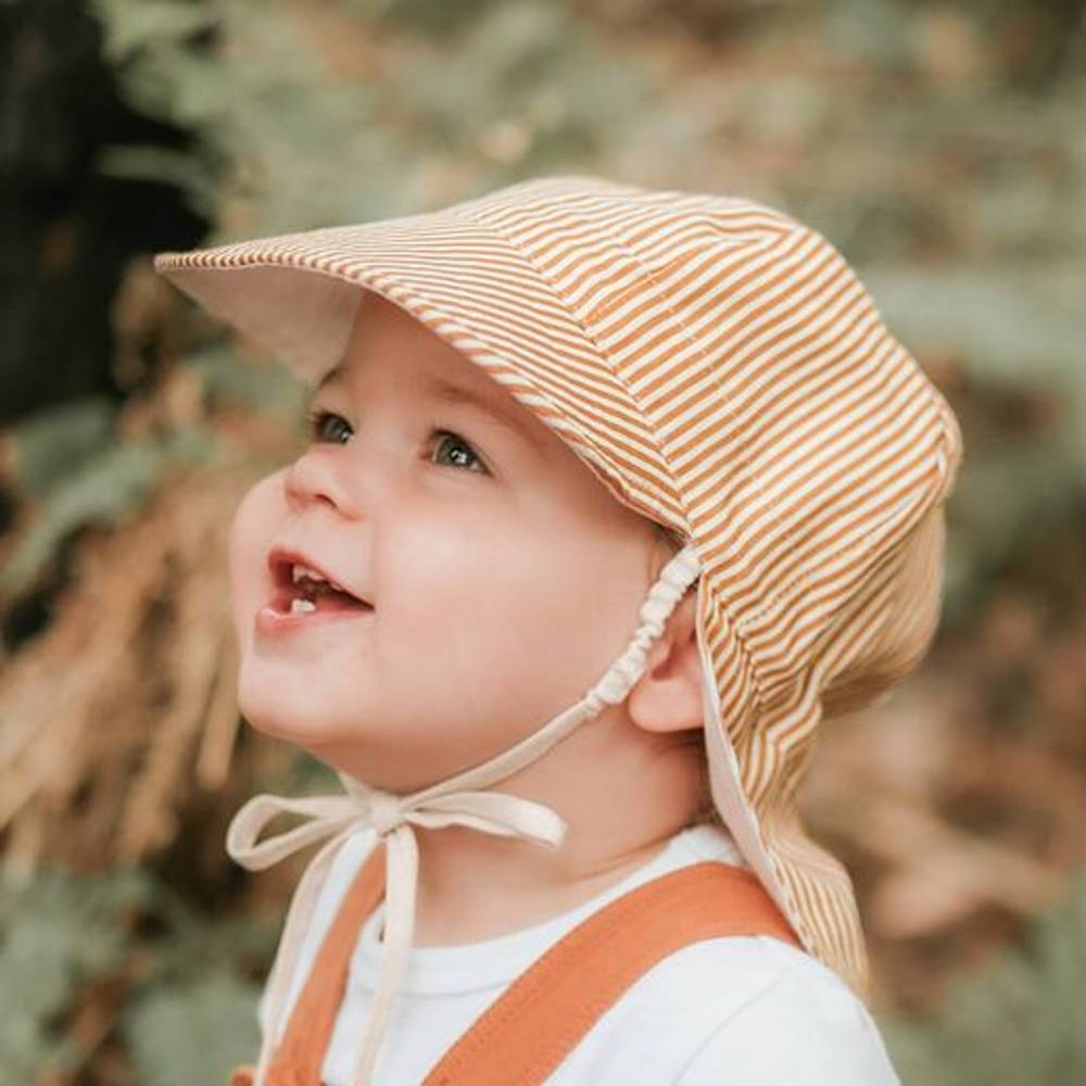 Bedhead Hats Heritage Collection - 'Lounger' Baby Reversible Legionnaire Flap Sun Hat
