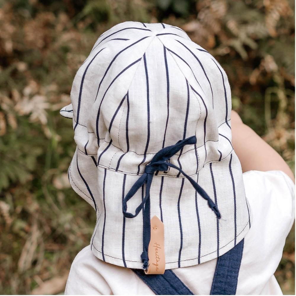 Bedhead Hats Heritage Collection - 'Lounger' Baby Reversible Legionnaire Flap Sun Hat