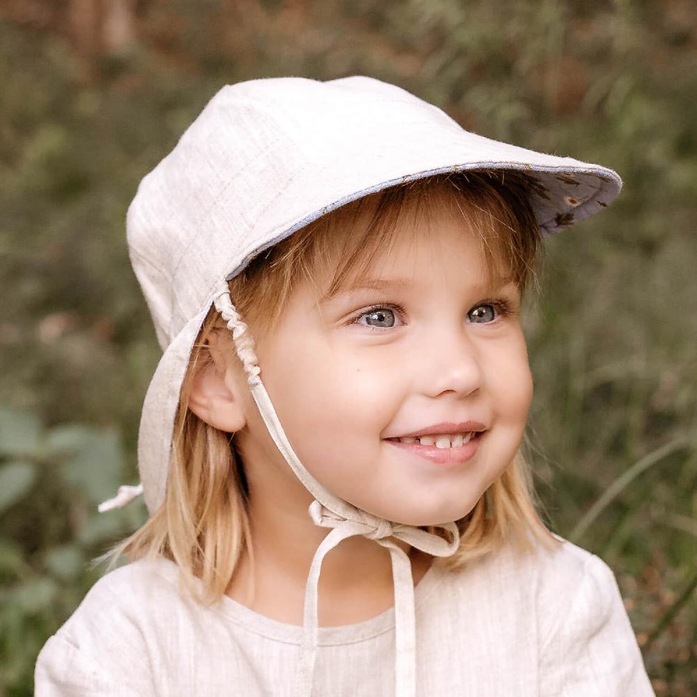 Bedhead Hats Heritage Collection - 'Lounger' Baby Reversible Legionnaire Flap Sun Hat