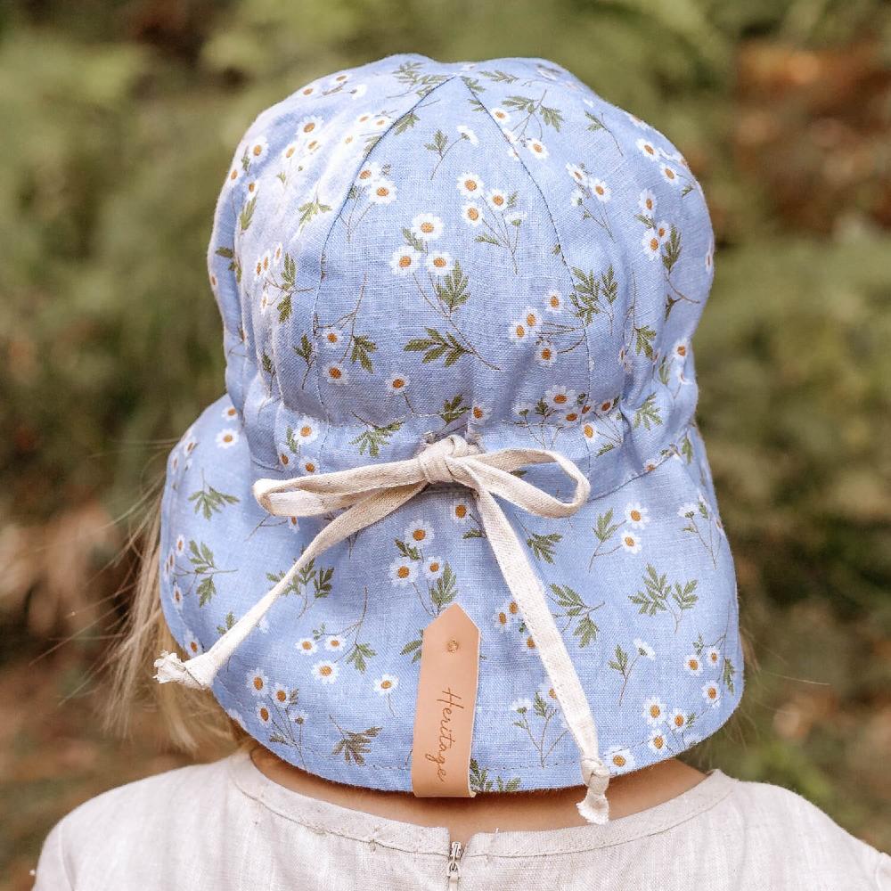 Bedhead Hats Heritage Collection - 'Lounger' Baby Reversible Legionnaire Flap Sun Hat