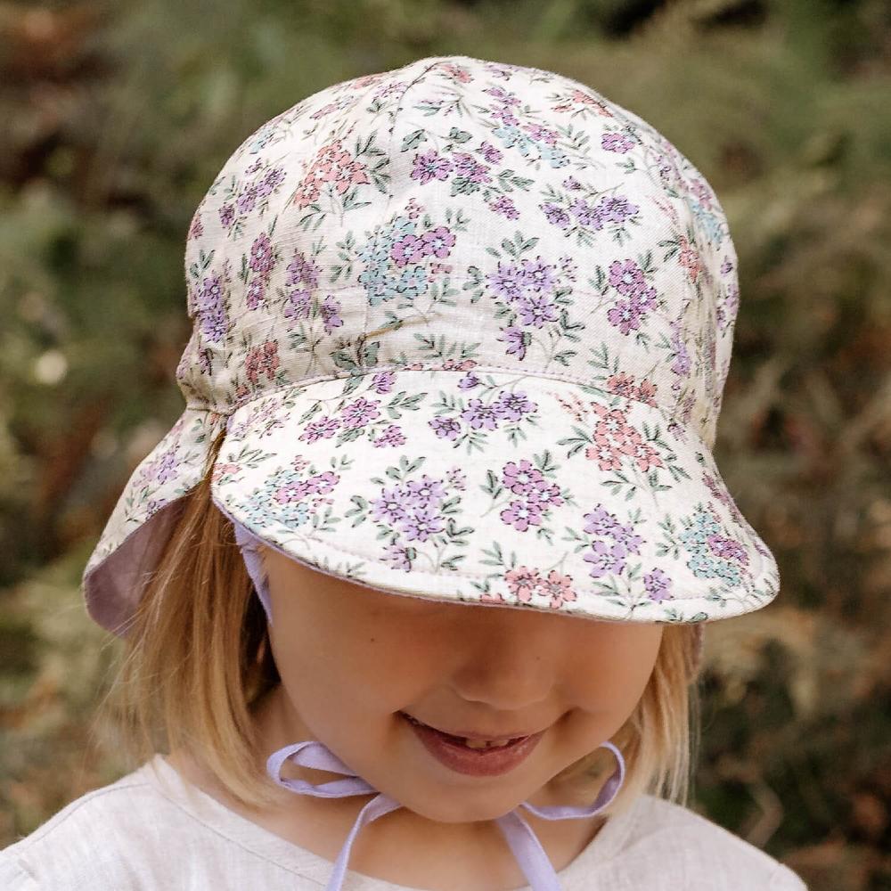 Bedhead Hats Heritage Collection - 'Lounger' Baby Reversible Legionnaire Flap Sun Hat