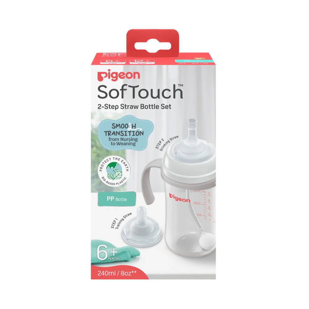 Pigeon SoftTouch 2 Step Straw Bottle