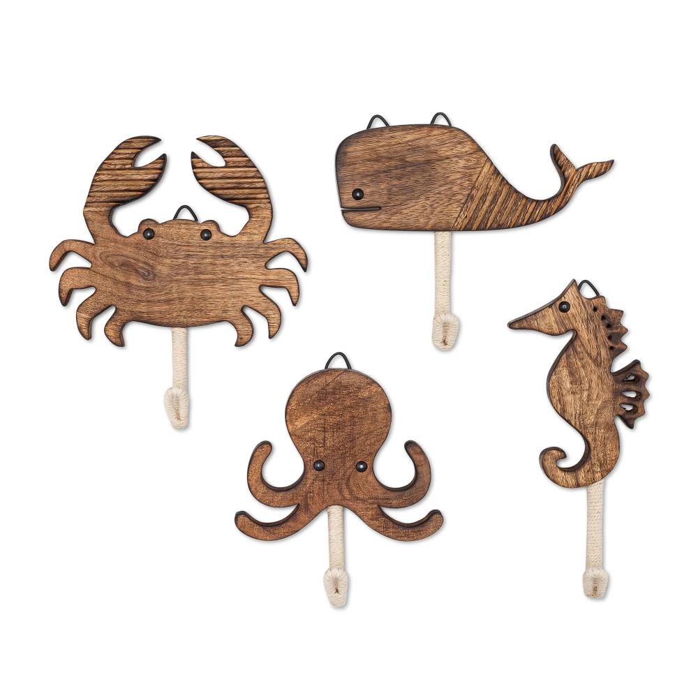 Crane Baby Cove Coastal Wall Hooks 4pk