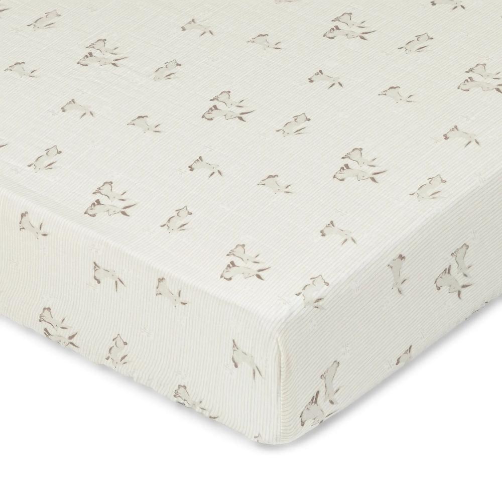 Crane Baby Organic Cotton Fitted Cot Sheet
