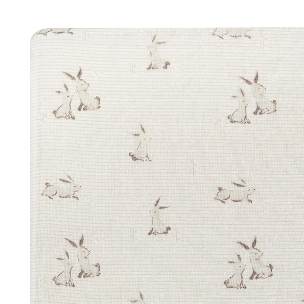 Crane Baby Organic Cotton Fitted Cot Sheet