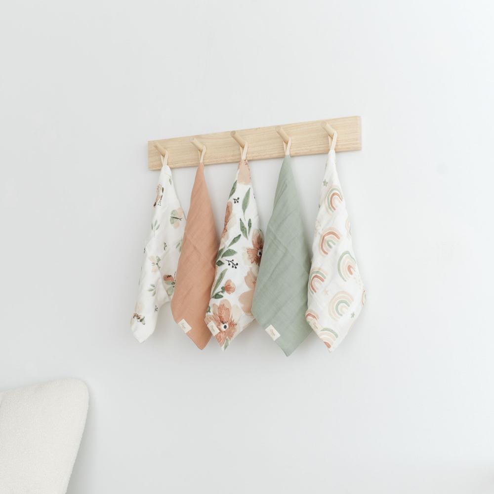 Crane Baby Wash Cloth Set 5pk