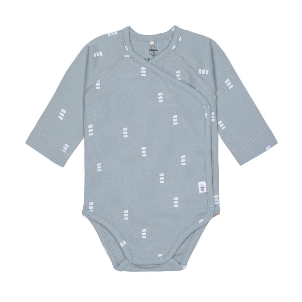 Lassig Organic Cotton Long Sleeve Kimono Bodysuit