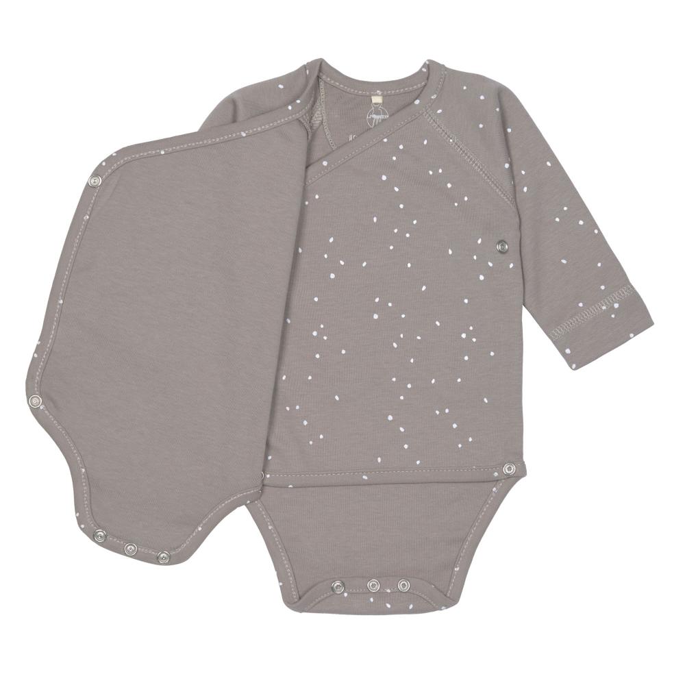 Lassig Organic Cotton Long Sleeve Kimono Bodysuit