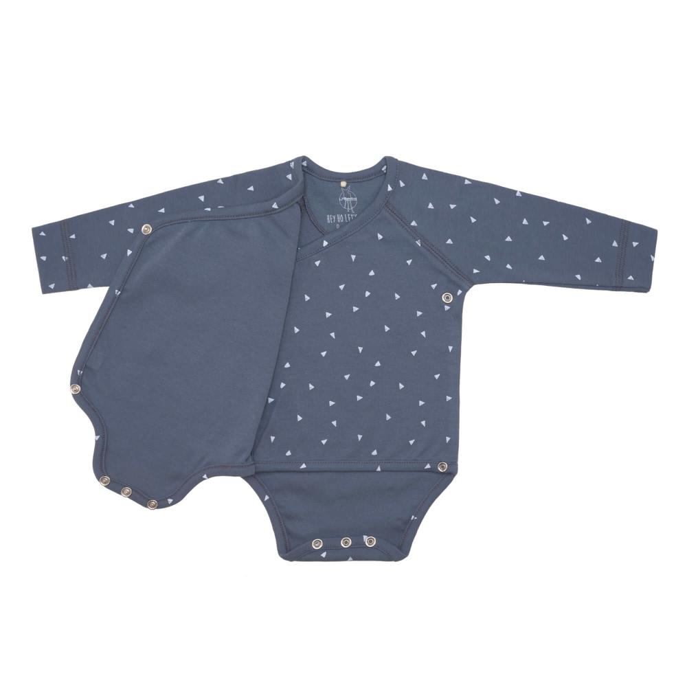 Lassig Organic Cotton Long Sleeve Kimono Bodysuit