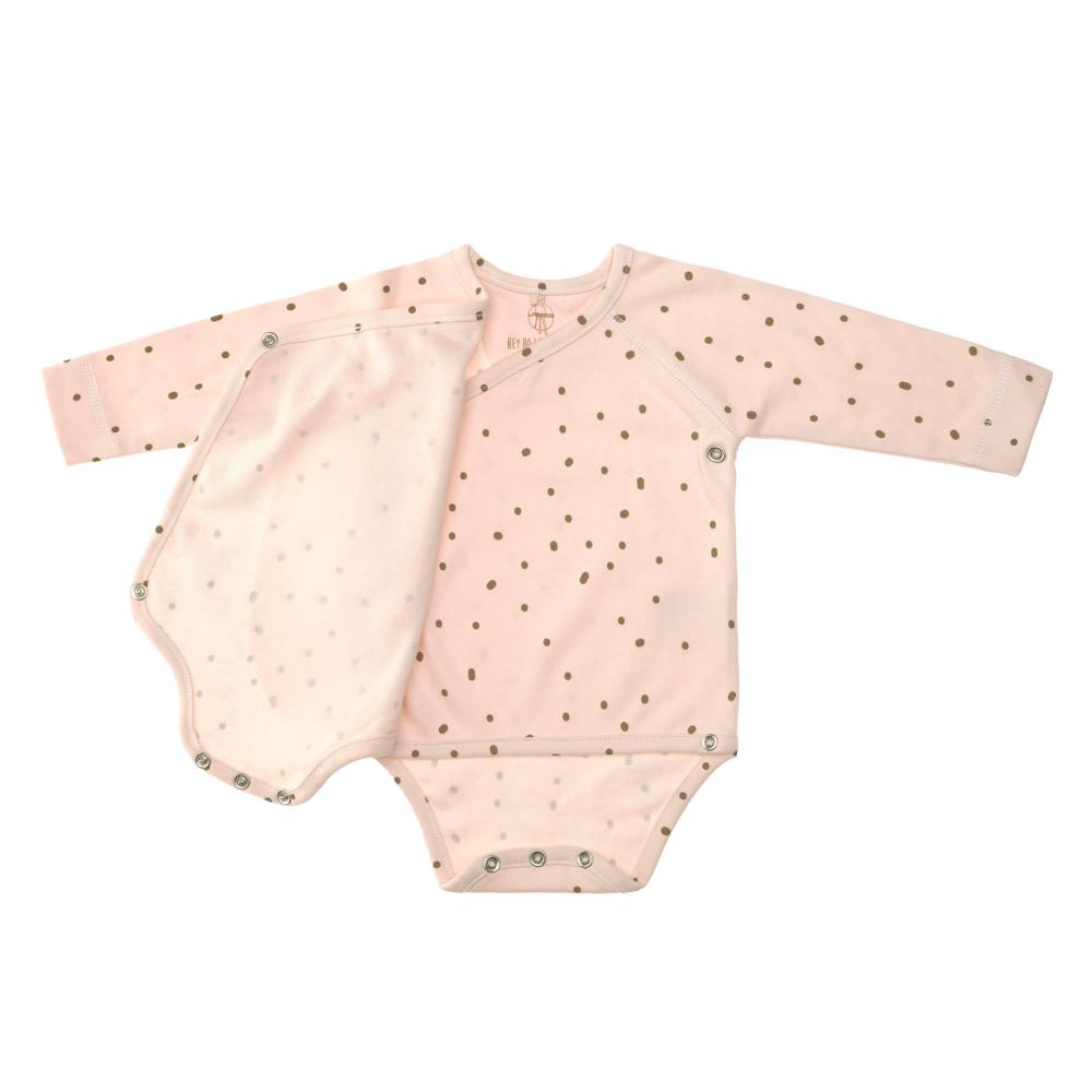 Lassig Organic Cotton Long Sleeve Kimono Bodysuit