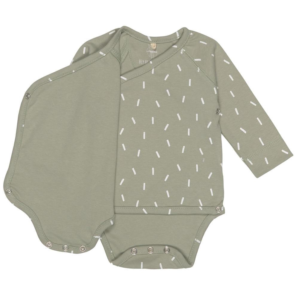 Lassig Organic Cotton Long Sleeve Kimono Bodysuit