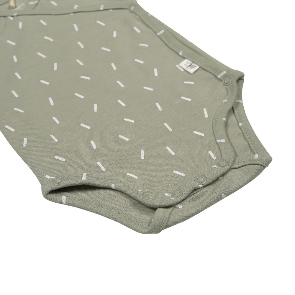Lassig Organic Cotton Long Sleeve Kimono Bodysuit
