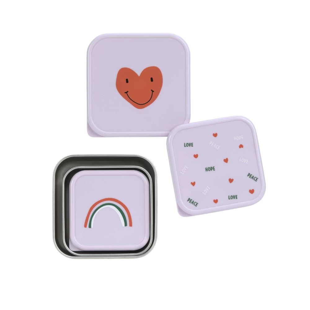 Lassig Stainless Steel Snackbox 3pk