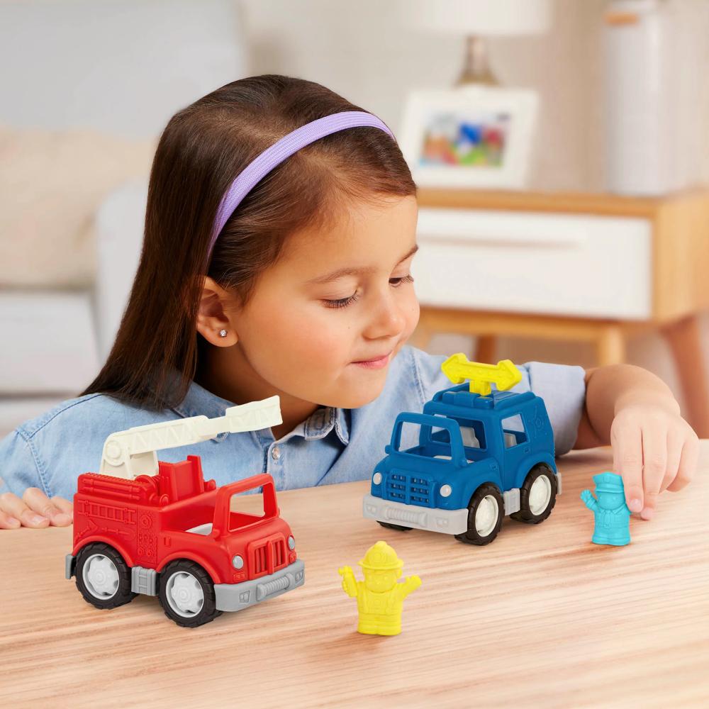 Battat 3 Little Emergency Vehicles Toy