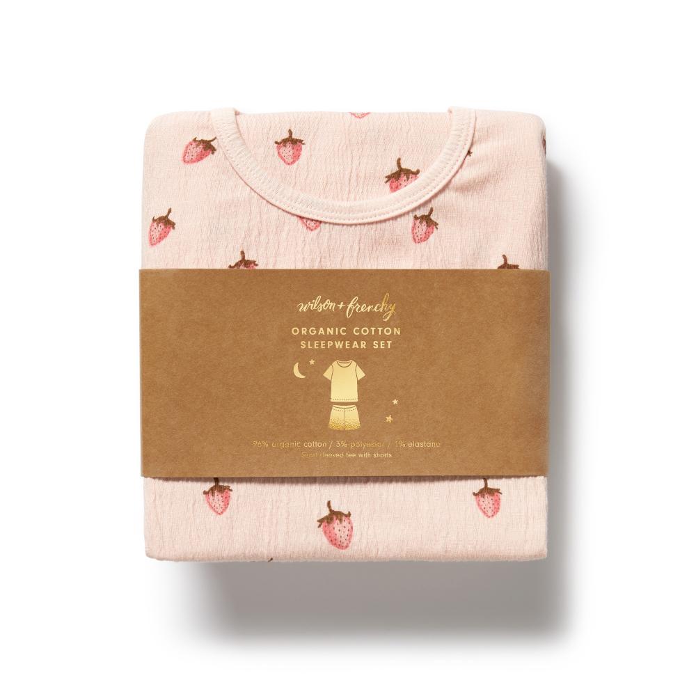 Wilson & Frenchy Organic Crinkle Cotton Short Sleeved Pyjamas
