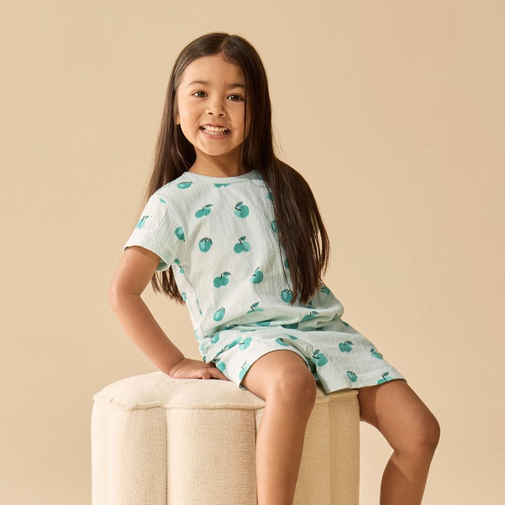 Wilson & Frenchy Organic Crinkle Cotton Short Sleeved Pyjamas