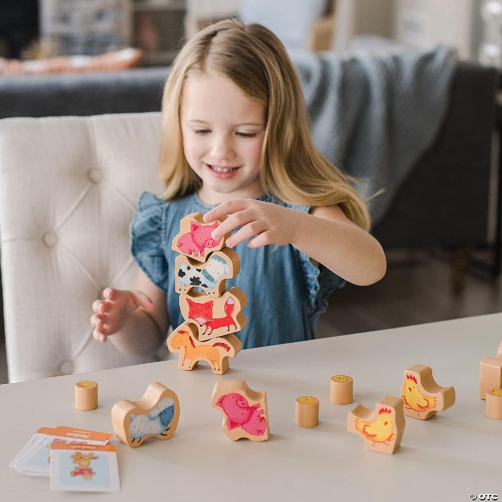Peaceable Kingdom Stack Your Chickens Wooden Activity