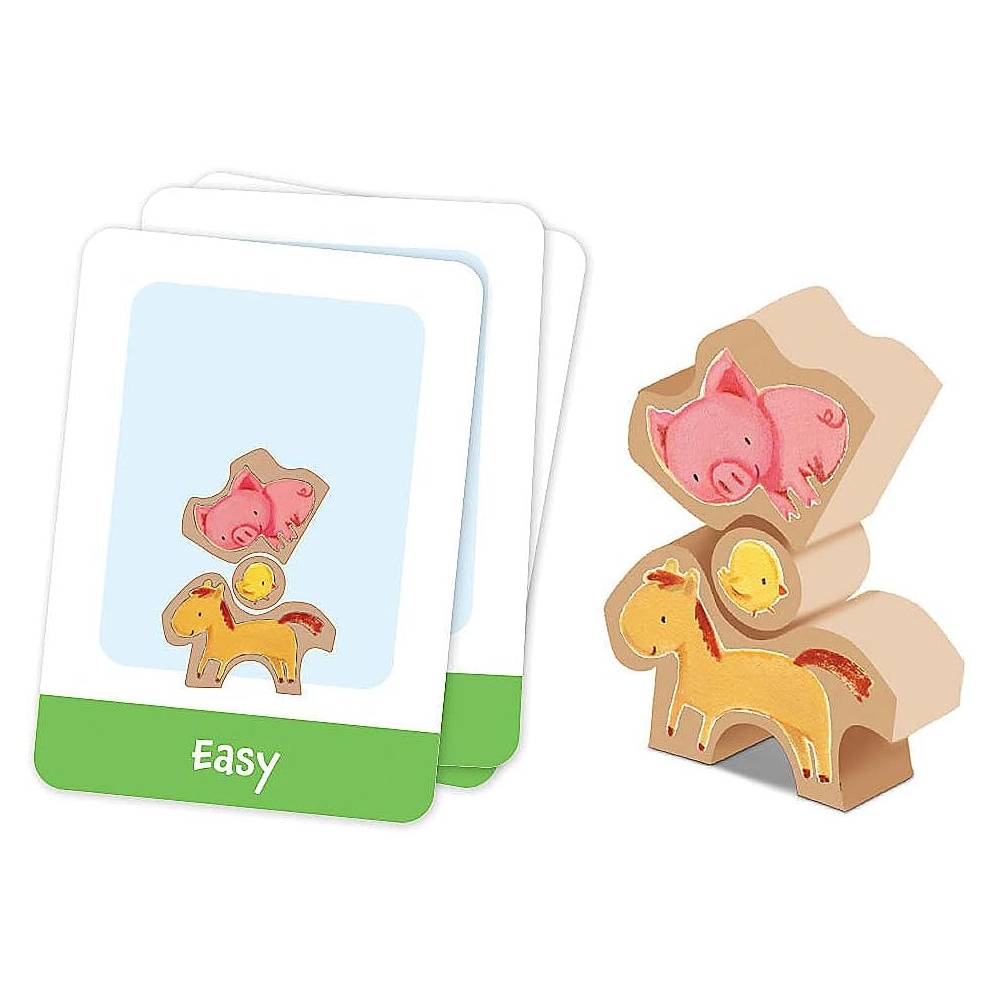 Peaceable Kingdom Stack Your Chickens Wooden Activity