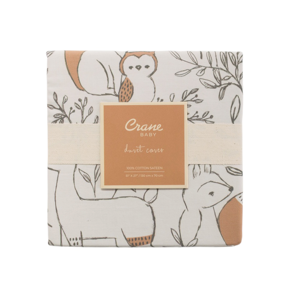 Crane Baby Cot Duvet Cover