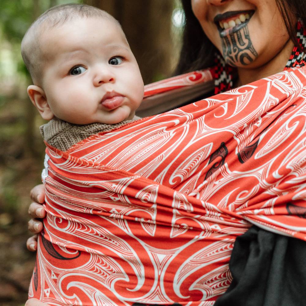 Hiwa & Awa Co Okooko Pepi Baby Wrap Carrier