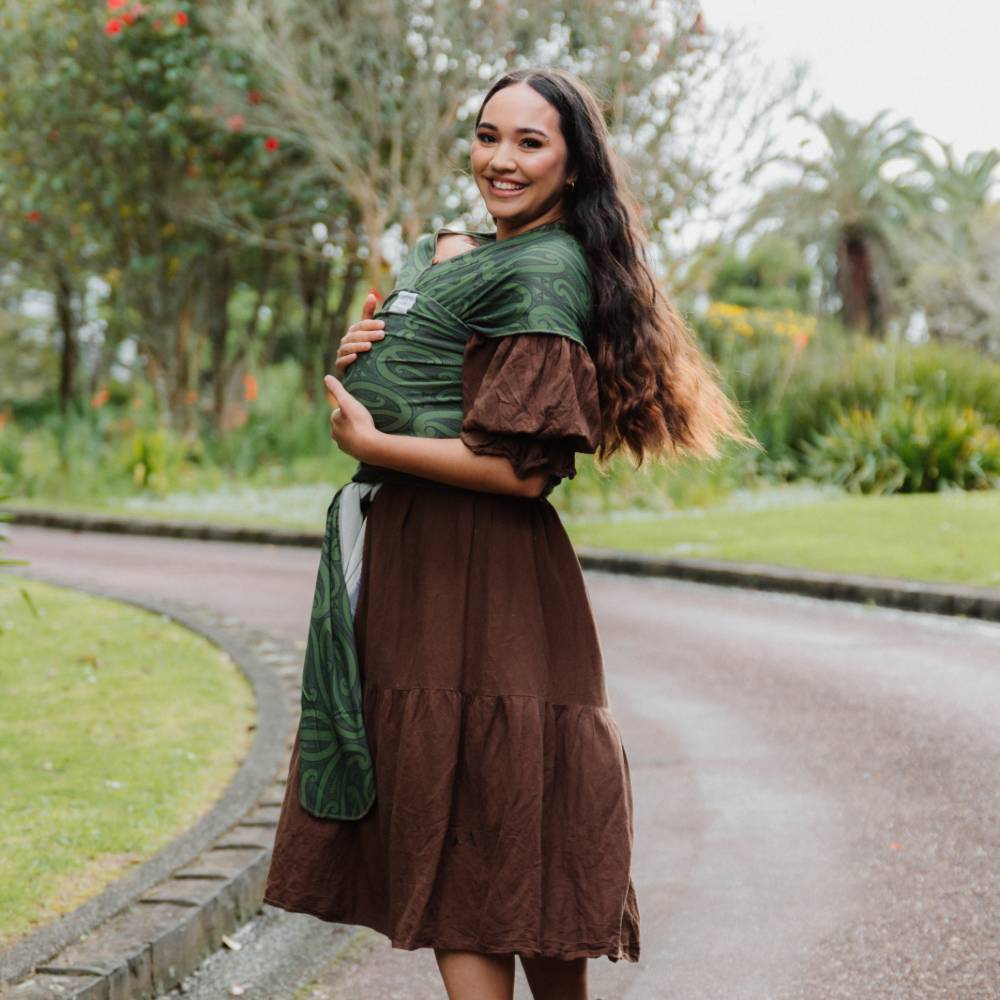 Hiwa & Awa Co Okooko Pepi Baby Wrap Carrier