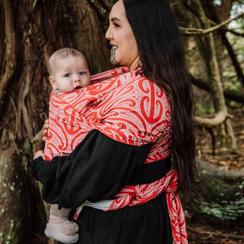 Hiwa & Awa Co Okooko Pepi Baby Wrap Carrier