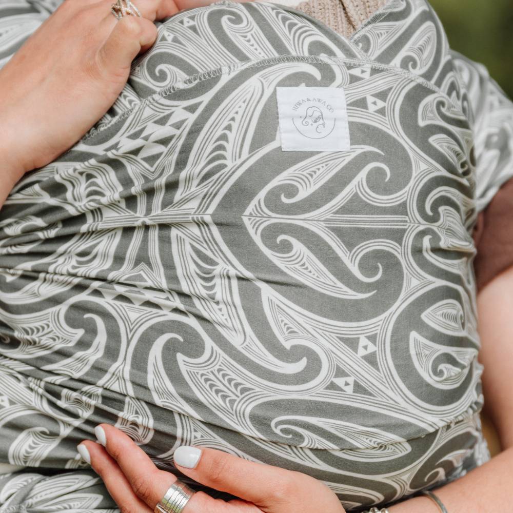 Hiwa & Awa Co Okooko Pepi Baby Wrap Carrier