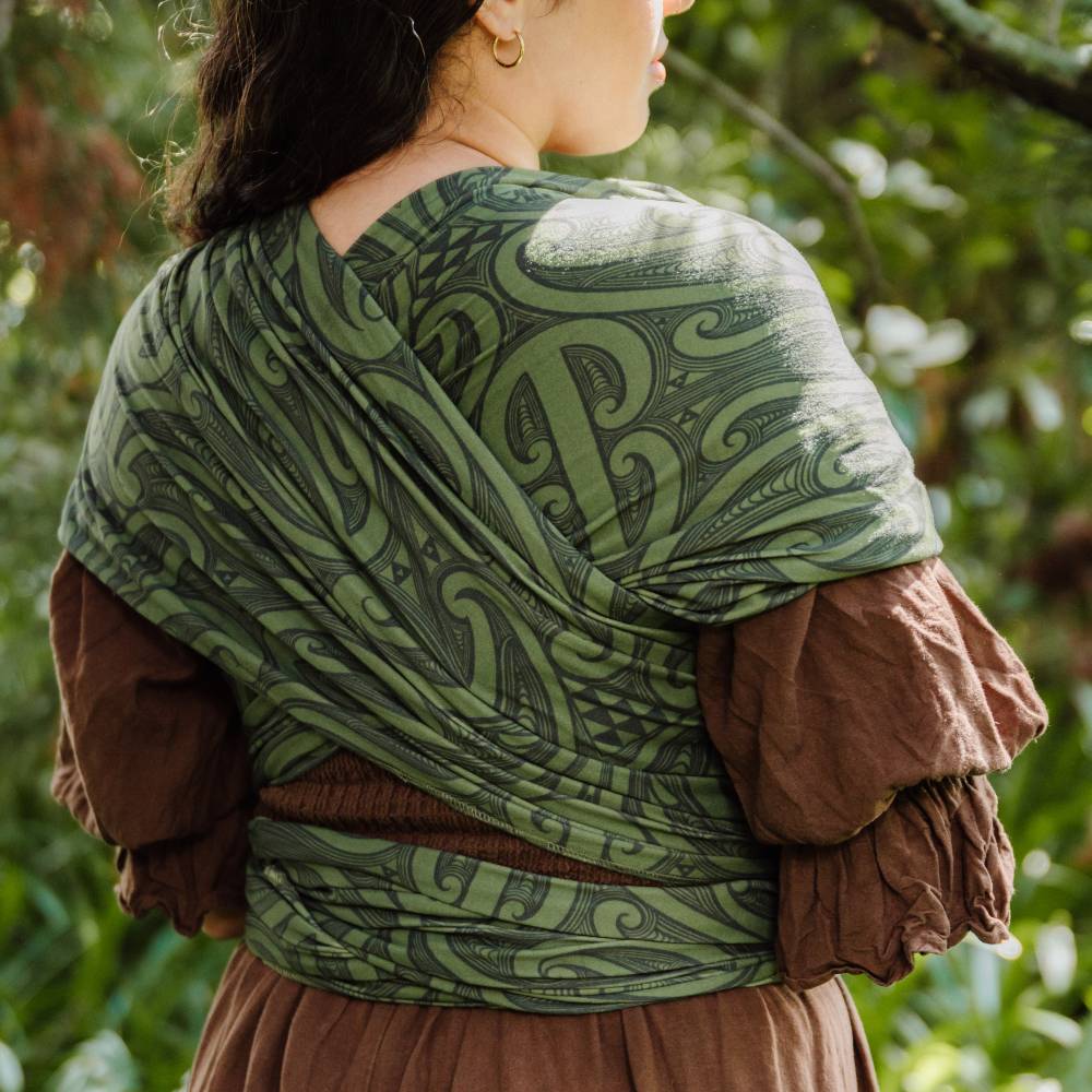 Hiwa & Awa Co Okooko Pepi Baby Wrap Carrier