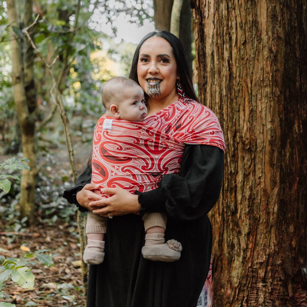 Hiwa & Awa Co Okooko Pepi Baby Wrap Carrier