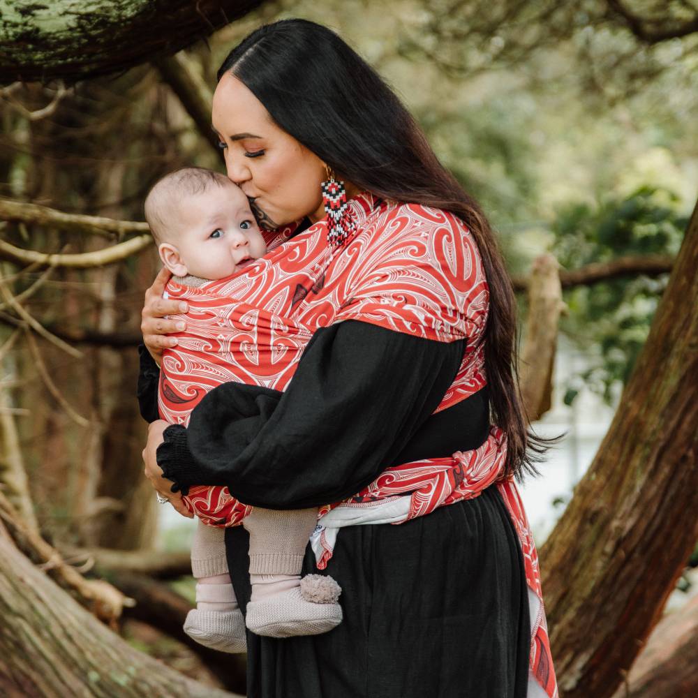 Hiwa & Awa Co Okooko Pepi Baby Wrap Carrier