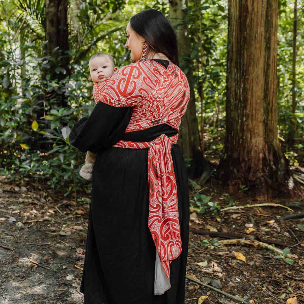 Hiwa & Awa Co Okooko Pepi Baby Wrap Carrier