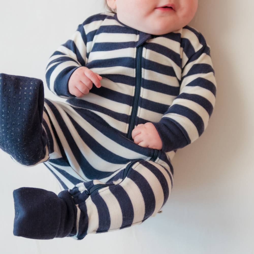 The Sleep Store Merino Zipsuit with Grippy Soles - Clearance