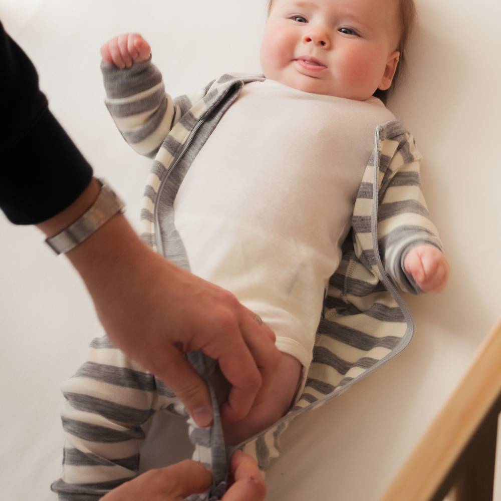 The Sleep Store Merino Zipsuit with Grippy Soles - Clearance