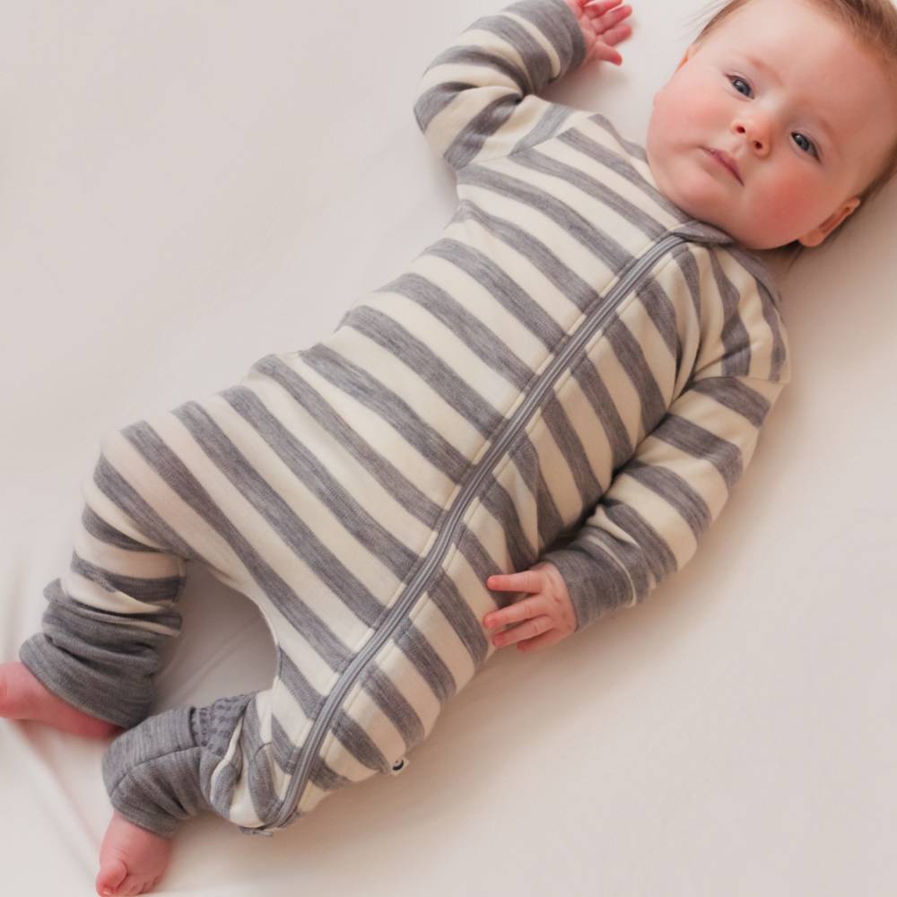 The Sleep Store Merino Zipsuit with Grippy Soles - Clearance