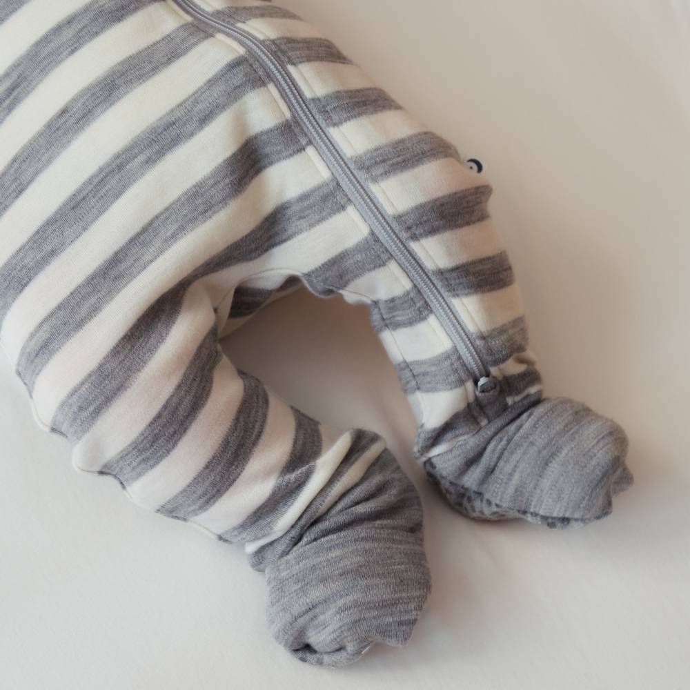 The Sleep Store Merino Zipsuit with Grippy Soles - Clearance