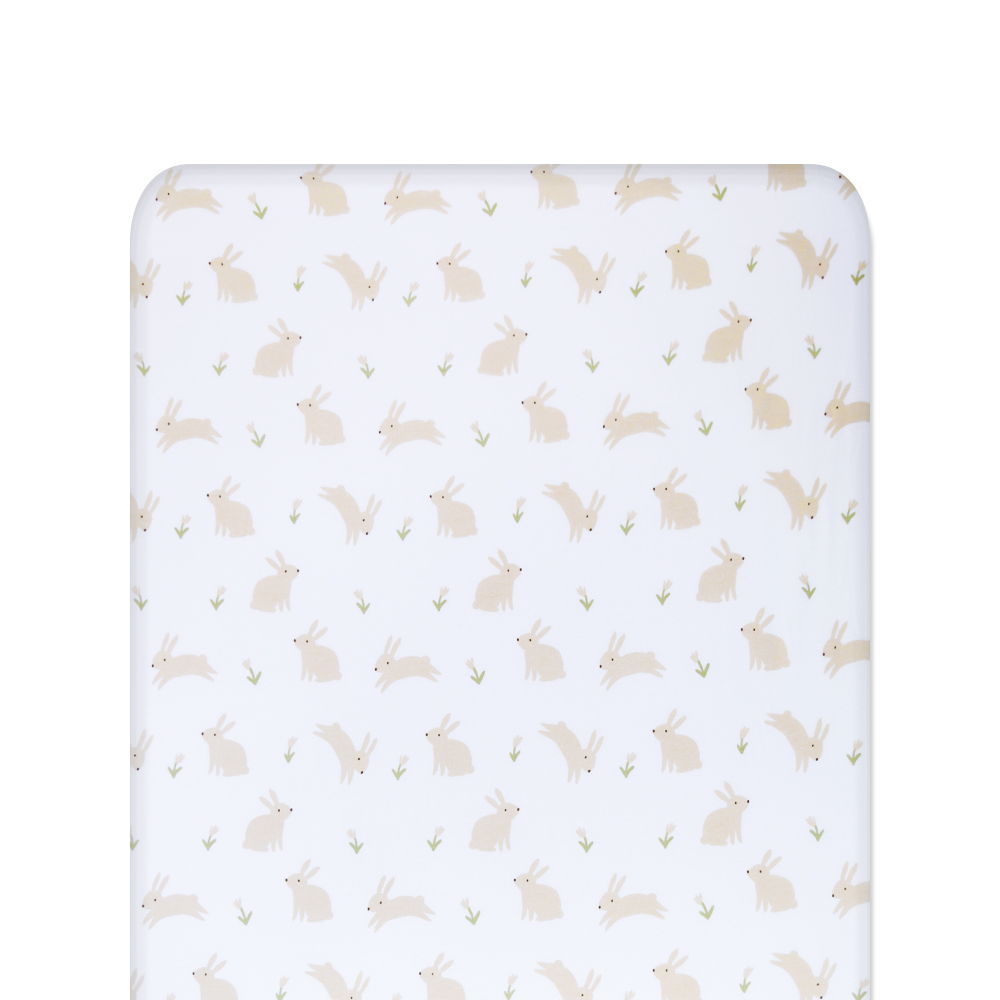 Baby Basics Mini Cot Fitted Sheet - 62 x 96cm