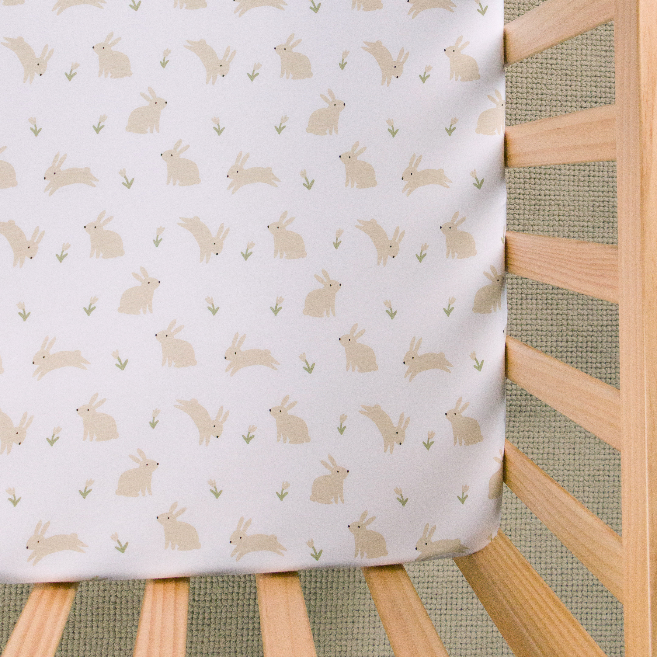 Baby Basics Mini Cot Fitted Sheet - 62 x 96cm