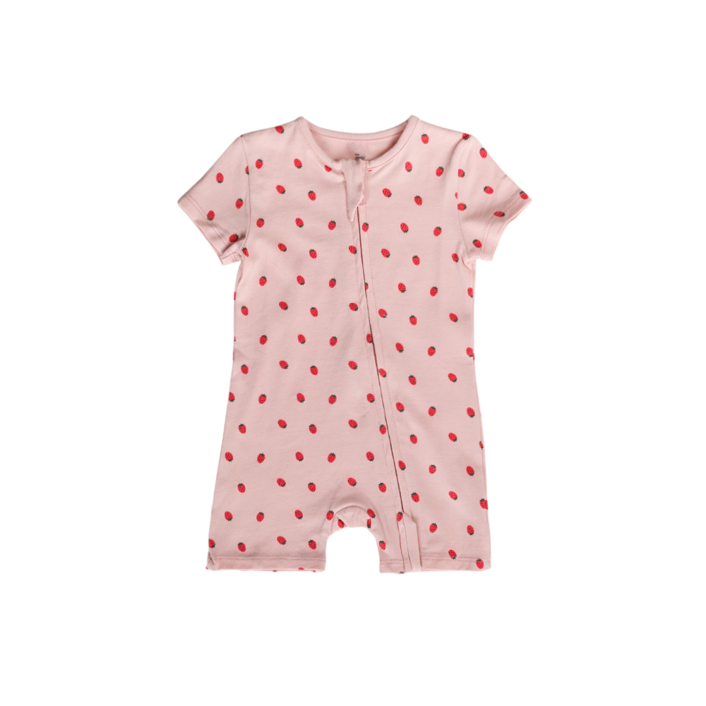 The Sleep Store Organic Cotton Shortie Zipsuit