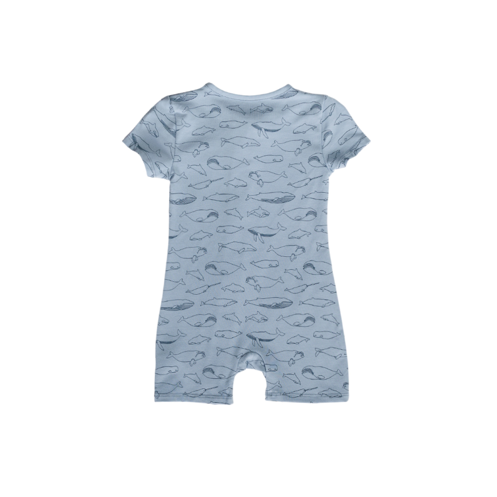 The Sleep Store Organic Cotton Shortie Zipsuit