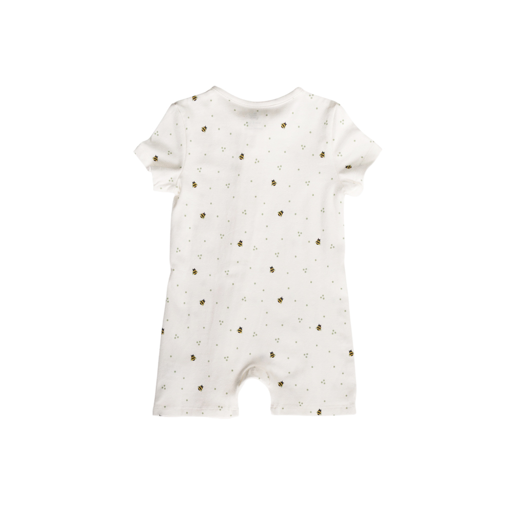 The Sleep Store Organic Cotton Shortie Zipsuit