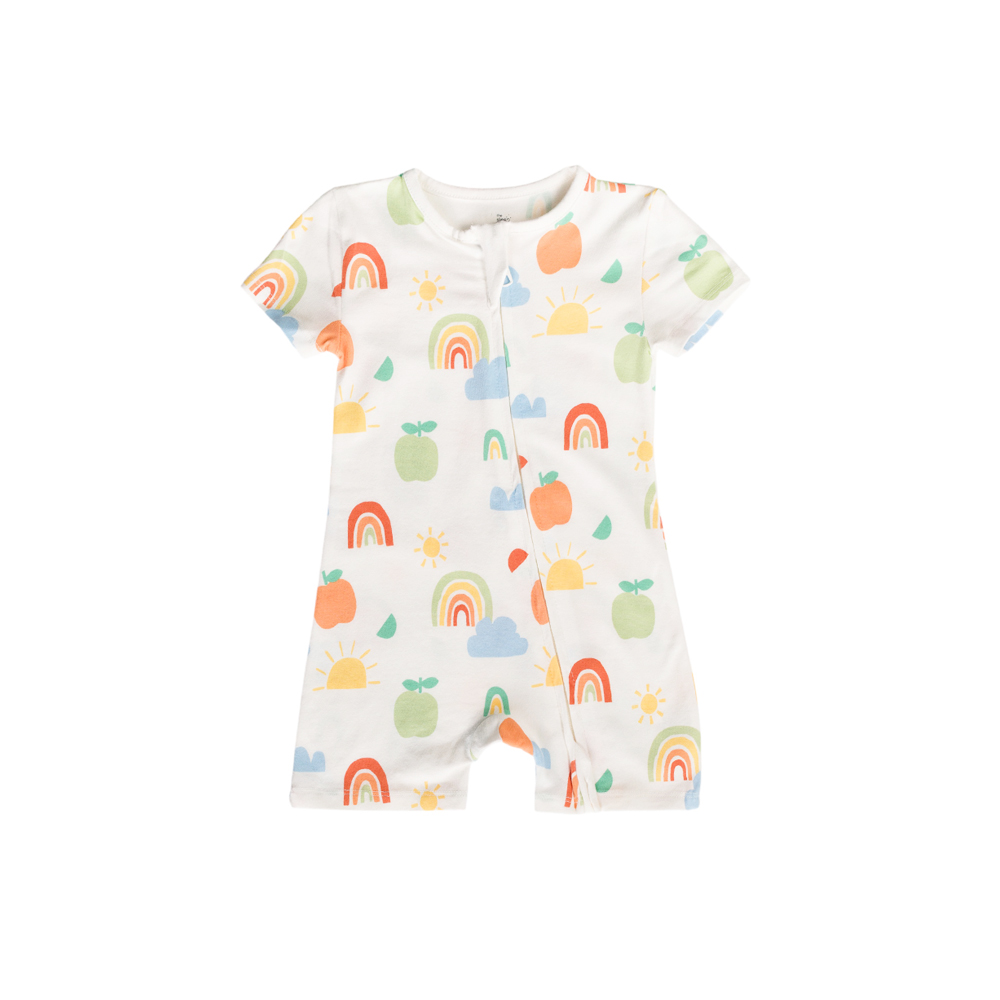 The Sleep Store Organic Cotton Shortie Zipsuit