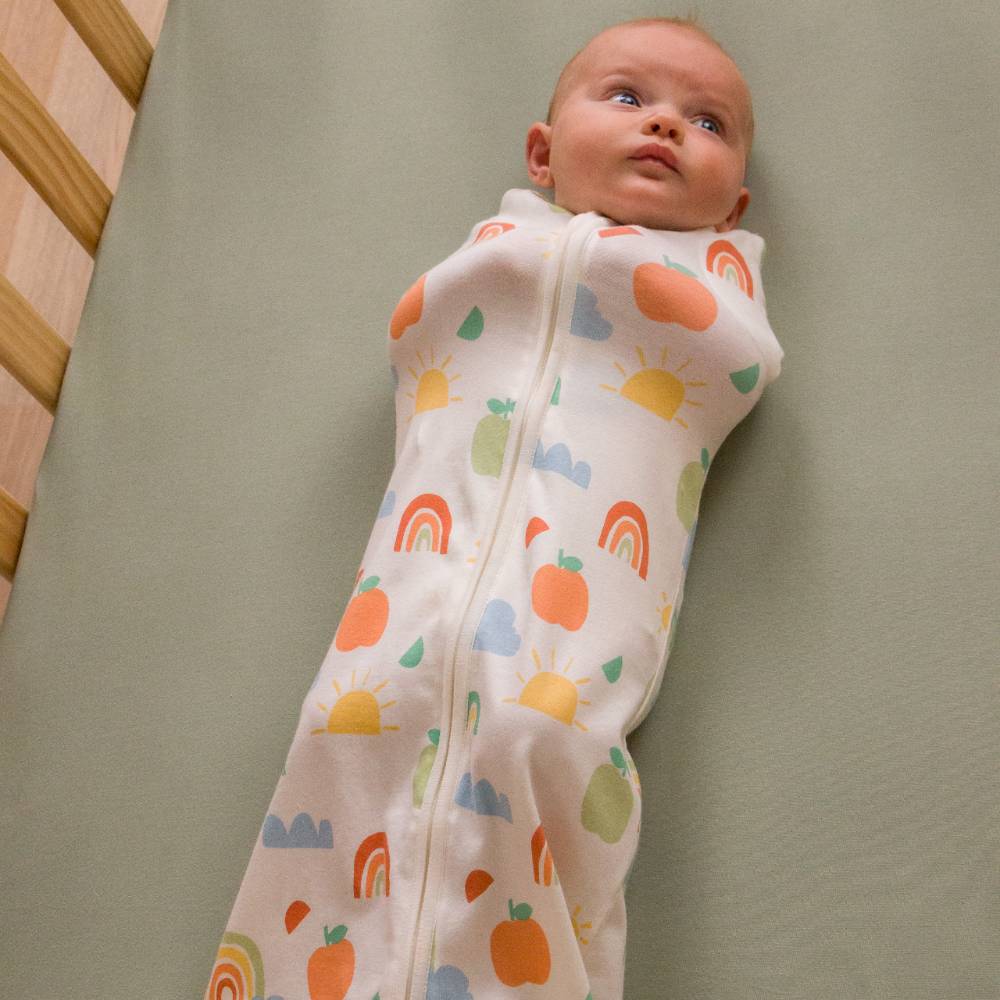 The Sleep Store Organic Cotton 0.2 tog Swaddle Sleep Bag