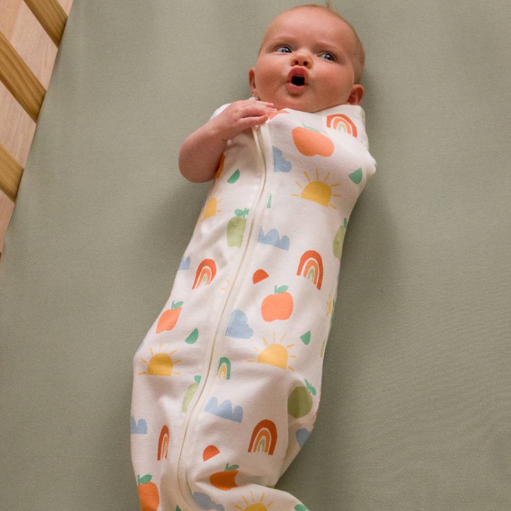 The Sleep Store Organic Cotton 0.2 tog Swaddle Sleep Bag