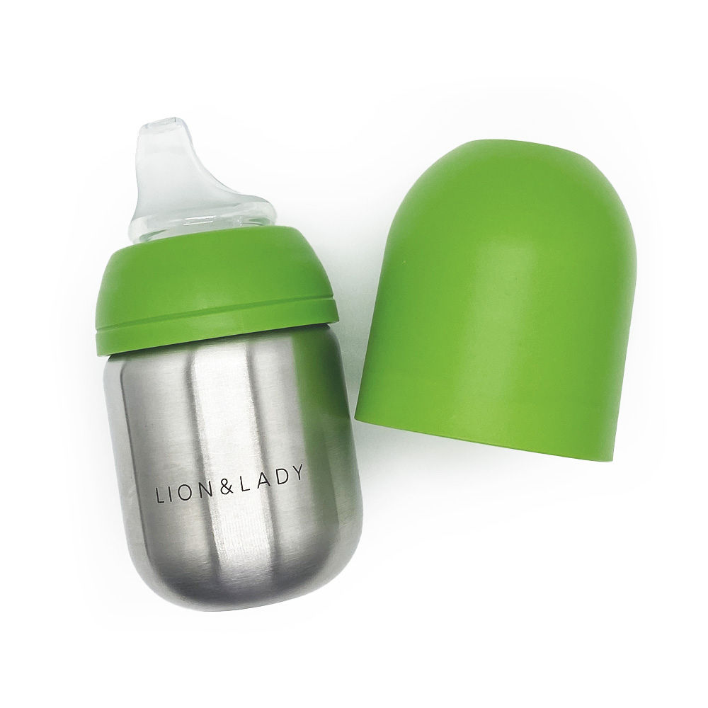 Lion & Lady 18/8 Stainless Steel Toddler Sippy Spout Bottle Cup 210ml Lion & Lady 18/8 Stainless Steel Toddler Sippy Spout Bottle Cup 210ml