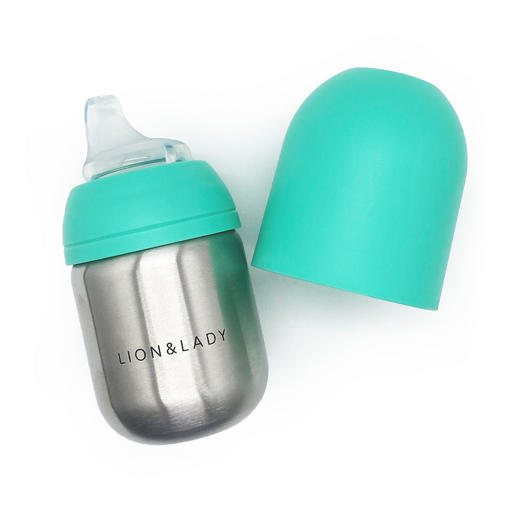 Lion & Lady 18/8 Stainless Steel Toddler Sippy Spout Bottle Cup 210ml