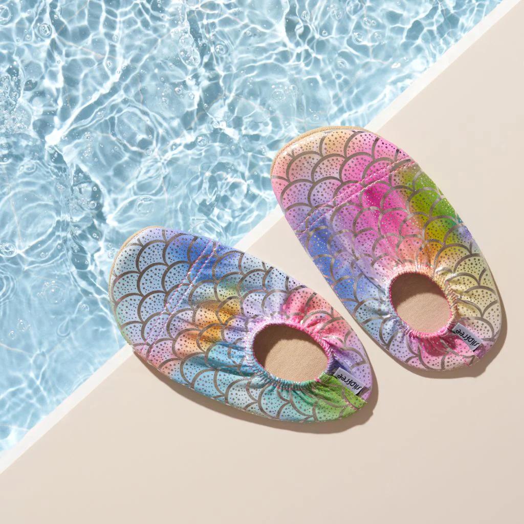 Slipfree Swimming Shoes - Junior Metallic Designs