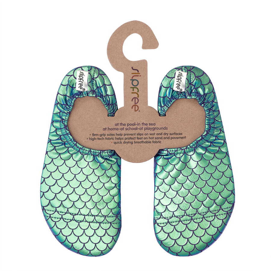 Slipfree Swimming Shoes - Junior Metallic Designs
