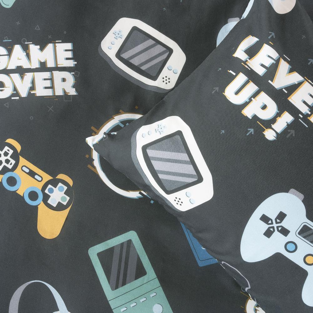 Squiggles Cotton Duvet Cover Set - Game Over