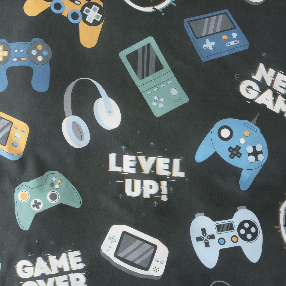 Squiggles Cotton Duvet Cover Set - Game Over