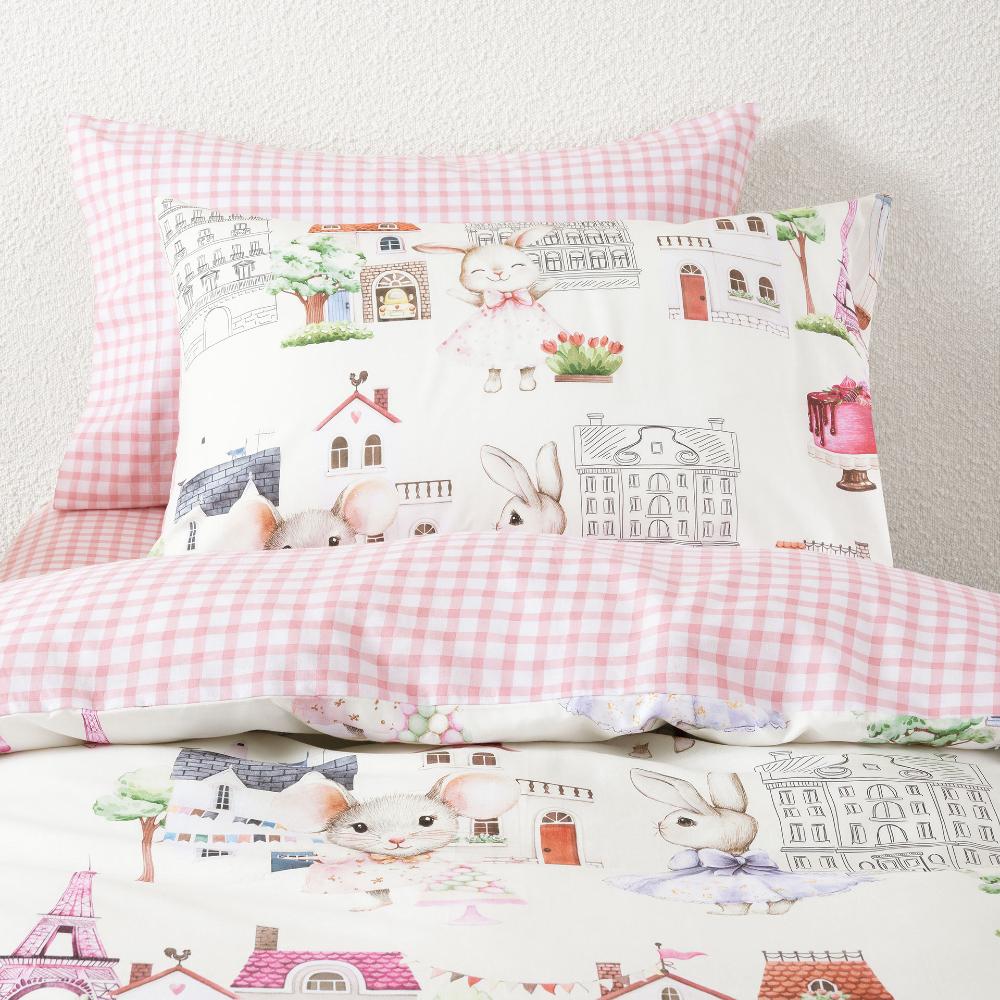 Squiggles Cotton Duvet Cover Set - Paris Tails
